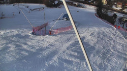 Spodní část sjezdovky skiareálu Karolinka