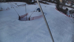 Spodní část sjezdovky skiareálu Karolinka