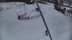 Spodní část sjezdovky skiareálu Karolinka