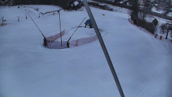 Spodní část sjezdovky skiareálu Karolinka