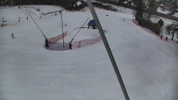 Spodní část sjezdovky skiareálu Karolinka