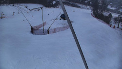 Spodní část sjezdovky skiareálu Karolinka