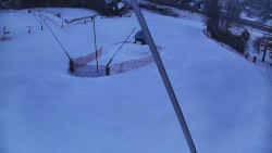 Spodní část sjezdovky skiareálu Karolinka