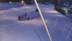 Spodní část sjezdovky skiareálu Karolinka