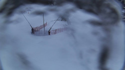 Spodní část sjezdovky skiareálu Karolinka