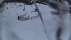 Spodní část sjezdovky skiareálu Karolinka