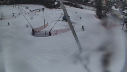 Spodní část sjezdovky skiareálu Karolinka