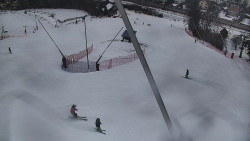 Spodní část sjezdovky skiareálu Karolinka