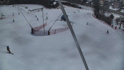 Spodní část sjezdovky skiareálu Karolinka