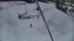 Spodní část sjezdovky skiareálu Karolinka