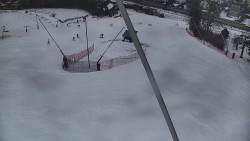 Spodní část sjezdovky skiareálu Karolinka