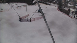 Spodní část sjezdovky skiareálu Karolinka