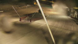 Spodní část sjezdovky skiareálu Karolinka