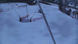 Spodní část sjezdovky skiareálu Karolinka