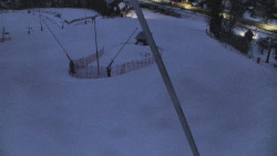 Spodní část sjezdovky skiareálu Karolinka