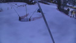 Spodní část sjezdovky skiareálu Karolinka