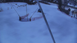 Spodní část sjezdovky skiareálu Karolinka