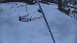 Spodní část sjezdovky skiareálu Karolinka