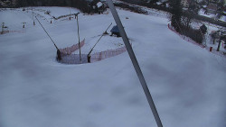 Spodní část sjezdovky skiareálu Karolinka