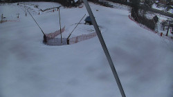 Spodní část sjezdovky skiareálu Karolinka