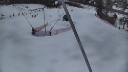 Spodní část sjezdovky skiareálu Karolinka