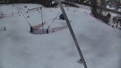 Spodní část sjezdovky skiareálu Karolinka