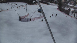 Spodní část sjezdovky skiareálu Karolinka