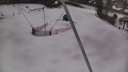 Spodní část sjezdovky skiareálu Karolinka