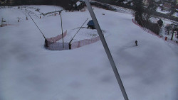 Spodní část sjezdovky skiareálu Karolinka