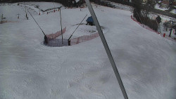 Spodní část sjezdovky skiareálu Karolinka