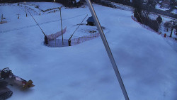 Spodní část sjezdovky skiareálu Karolinka