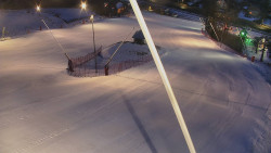 Spodní část sjezdovky skiareálu Karolinka