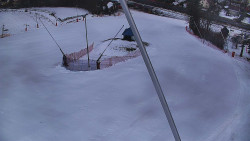 Spodní část sjezdovky skiareálu Karolinka
