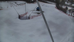 Spodní část sjezdovky skiareálu Karolinka