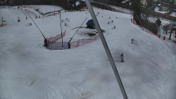 Spodní část sjezdovky skiareálu Karolinka