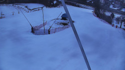 Spodní část sjezdovky skiareálu Karolinka