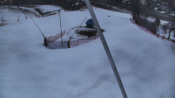 Spodní část sjezdovky skiareálu Karolinka