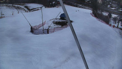 Spodní část sjezdovky skiareálu Karolinka