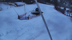 Spodní část sjezdovky skiareálu Karolinka