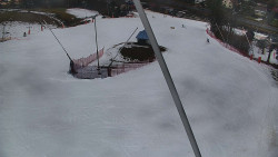 Spodní část sjezdovky skiareálu Karolinka