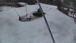 Spodní část sjezdovky skiareálu Karolinka