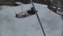 Spodní část sjezdovky skiareálu Karolinka