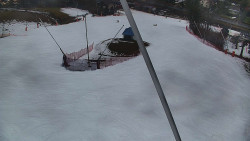 Spodní část sjezdovky skiareálu Karolinka