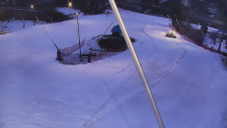 Spodní část sjezdovky skiareálu Karolinka