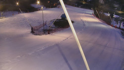 Spodní část sjezdovky skiareálu Karolinka