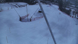 Spodní část sjezdovky skiareálu Karolinka