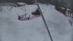 Spodní část sjezdovky skiareálu Karolinka