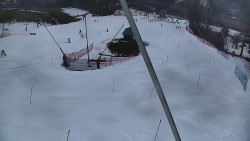 Spodní část sjezdovky skiareálu Karolinka
