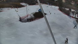 Spodní část sjezdovky skiareálu Karolinka