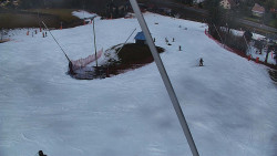 Spodní část sjezdovky skiareálu Karolinka